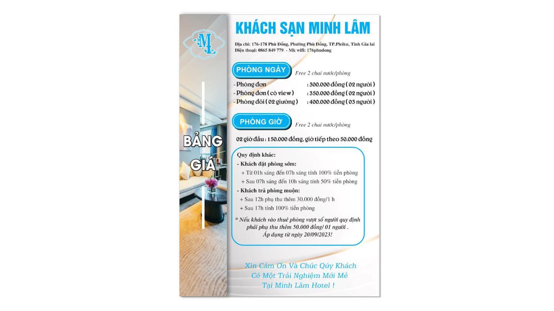 Minh Lam Hotel Pleiku Extérieur photo